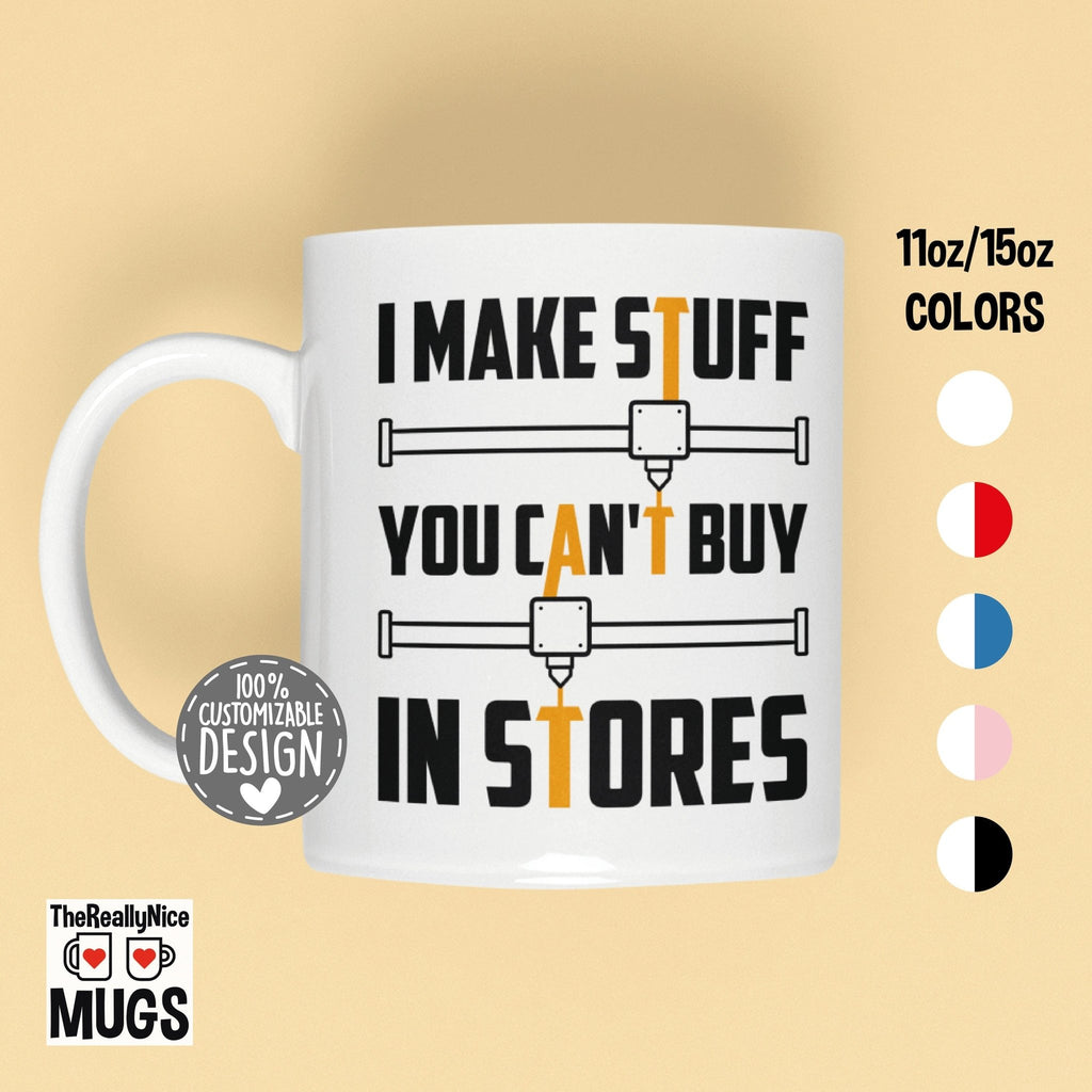 3D Printer Mug | 3D Printer Gift, 3D Printer Owner, 3d Printing Tea Cup, Print Lover Gift, 3d Print Lover Coffee Mug - TheReallyNiceStuff