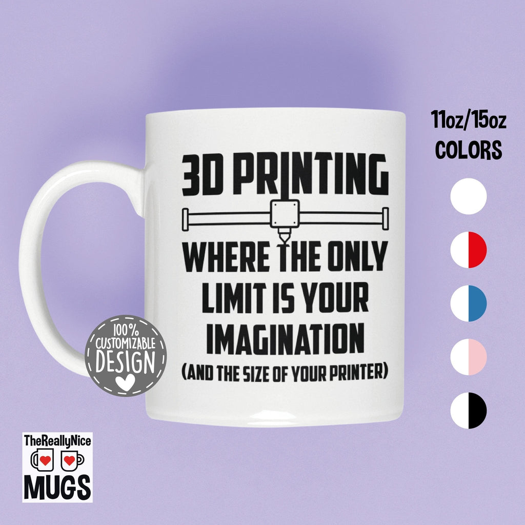 3D Printing Lover Mug | 3D Printer Gift, 3D Printer Owner, 3d Printing Tea Cup, Print Lover Gift, 3d Print Lover Coffee Mug - TheReallyNiceStuff