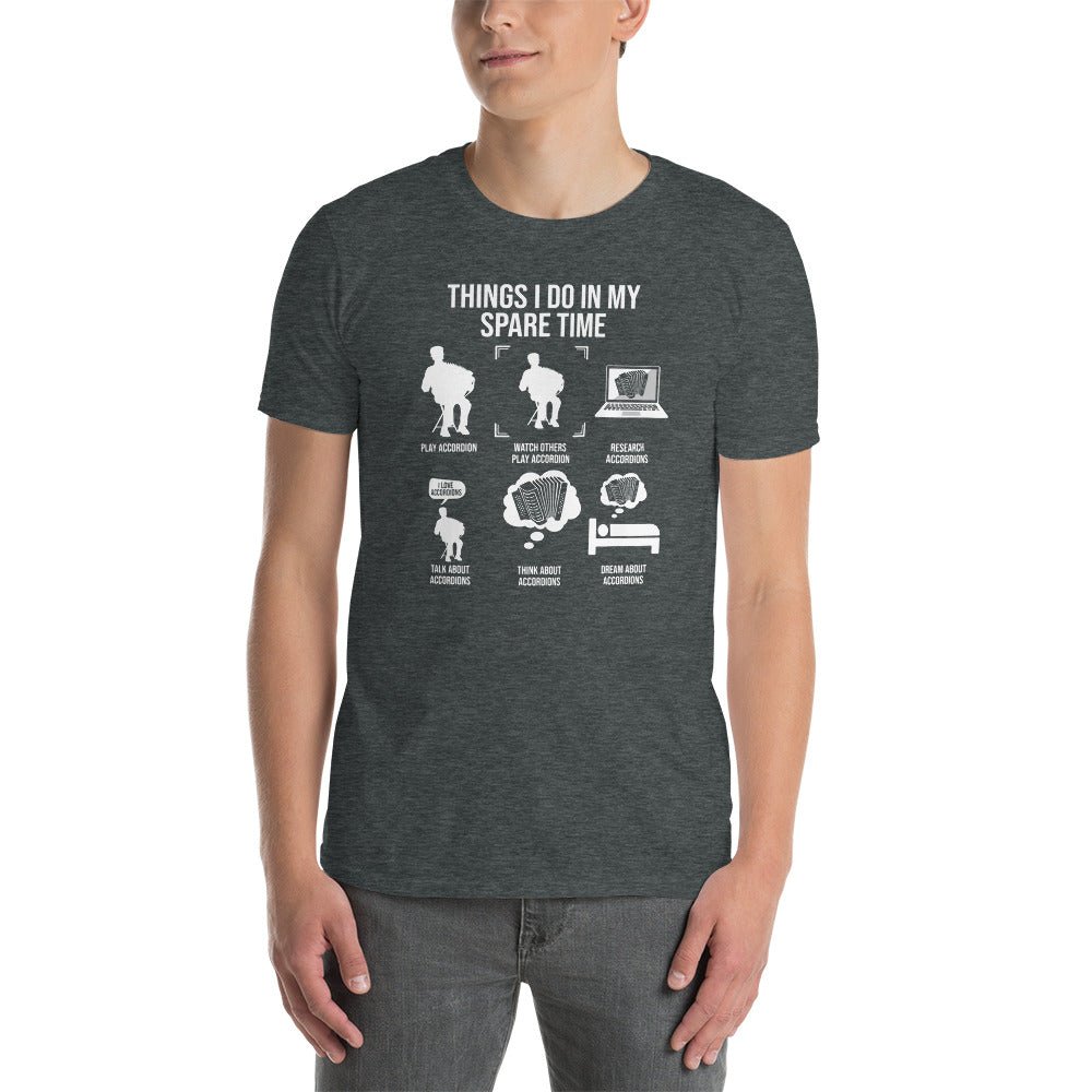Accordion Player T-Shirt | Things I Do, Unique Gift for Folk & Polka Accordionists and Music Lovers, Unisex - TheReallyNiceStuff