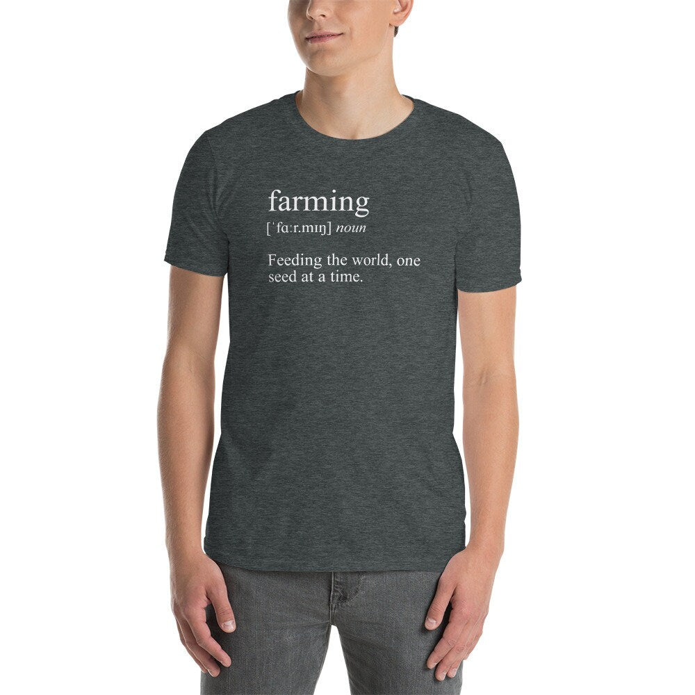 Farming Definition T-Shirt | Farmer Shirt, Farm Life Tee, Feeding The World, Country Life Shirt, Farmers Market Tee, Unisex