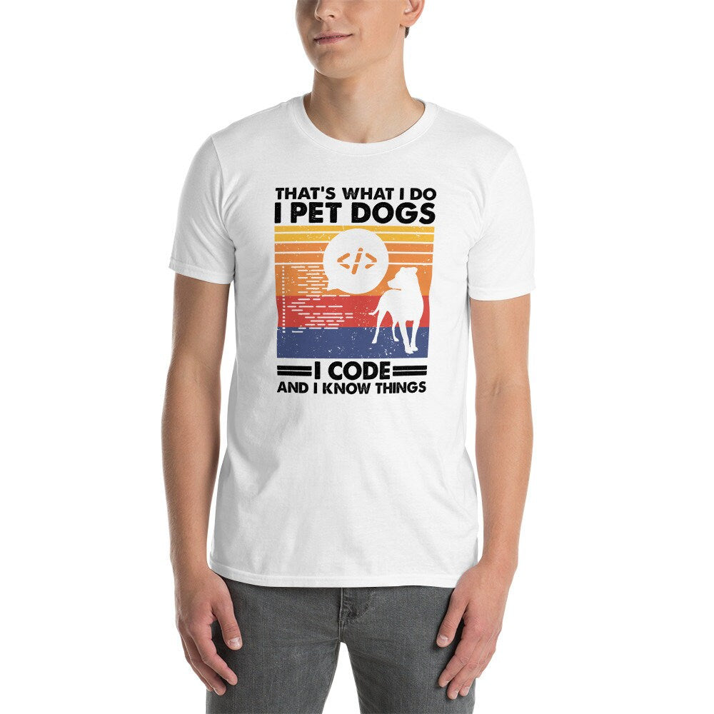 Coder And Dog Lover T-Shirt | Programmer Gift, Coding Apparel, Computer Science Gift, Programming Shirt, Dog Owner Gift, Unisex