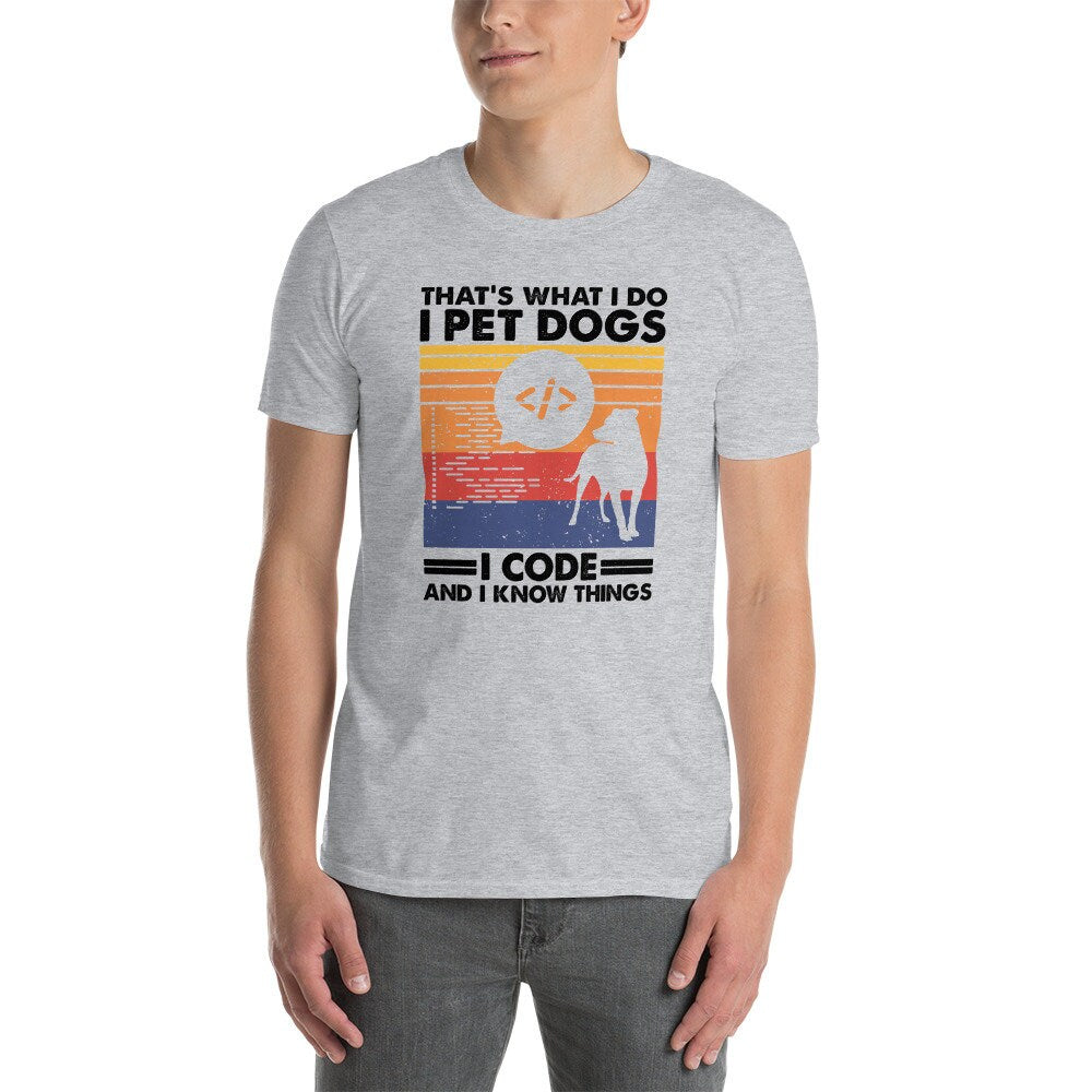 Coder And Dog Lover T-Shirt | Programmer Gift, Coding Apparel, Computer Science Gift, Programming Shirt, Dog Owner Gift, Unisex