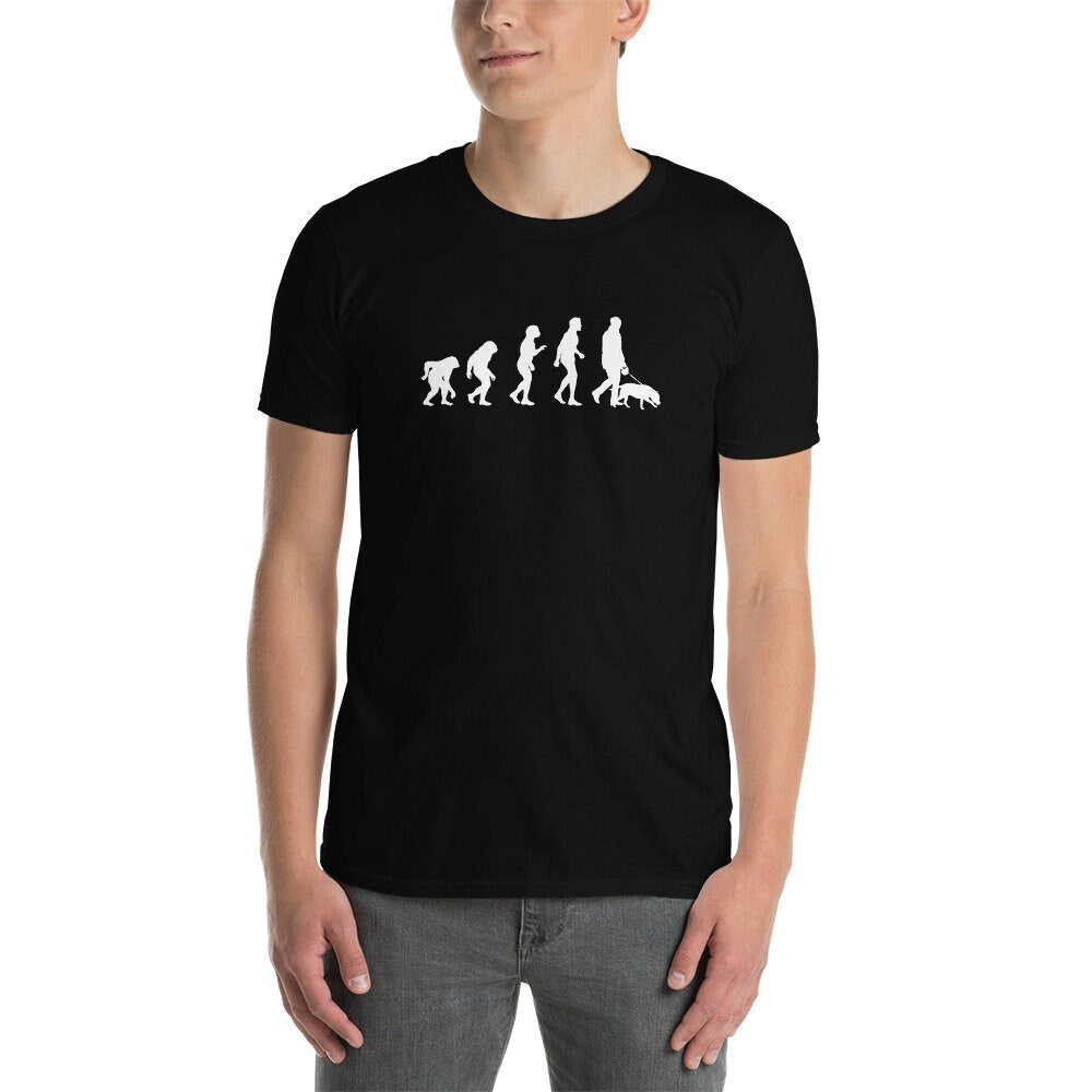 Dog Walking Evolution T-Shirt | Dog Sitter Gift, Dog Walker Outfit, Professional Pet Care Apparel, Unisex