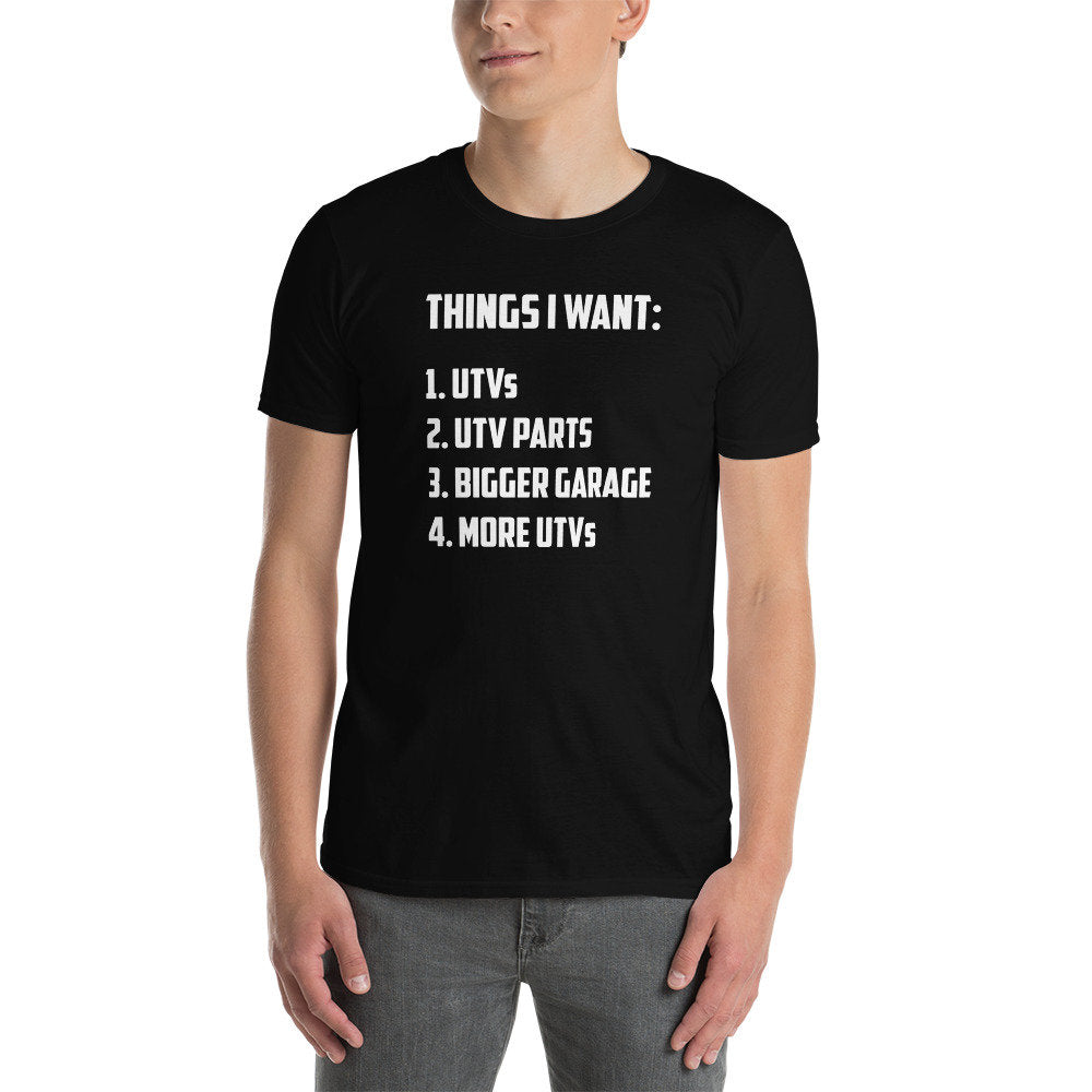 UTV T-Shirt | SxS Side-By-Side Shirt, Things I Want, Off Road Racer Gift, UTV Driver Gift, Unisex