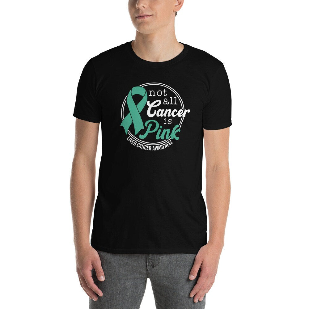 Liver Cancer Awareness T-Shirt | Emerald Green Ribbon Shirt, Cancer Warrior Gift, Cancer Support Apparel, Unisex