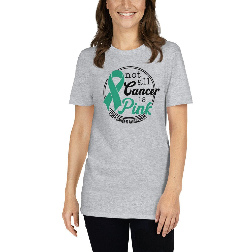 Liver Cancer Awareness T-Shirt | Emerald Green Ribbon Shirt, Cancer Warrior Gift, Cancer Support Apparel, Unisex