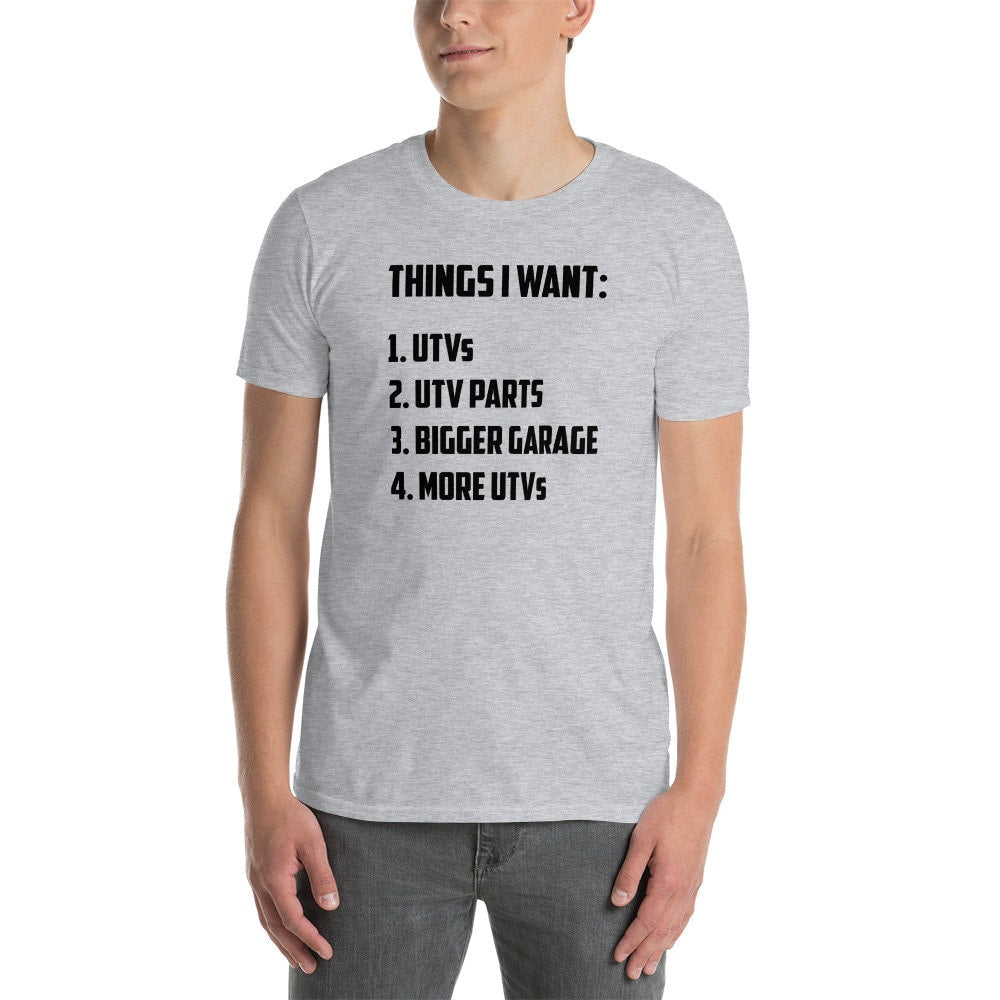 UTV T-Shirt | SxS Side-By-Side Shirt, Things I Want, Off Road Racer Gift, UTV Driver Gift, Unisex