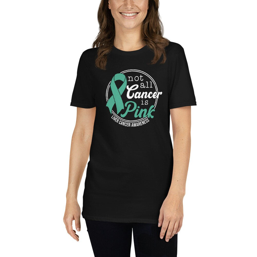 Liver Cancer Awareness T-Shirt | Emerald Green Ribbon Shirt, Cancer Warrior Gift, Cancer Support Apparel, Unisex