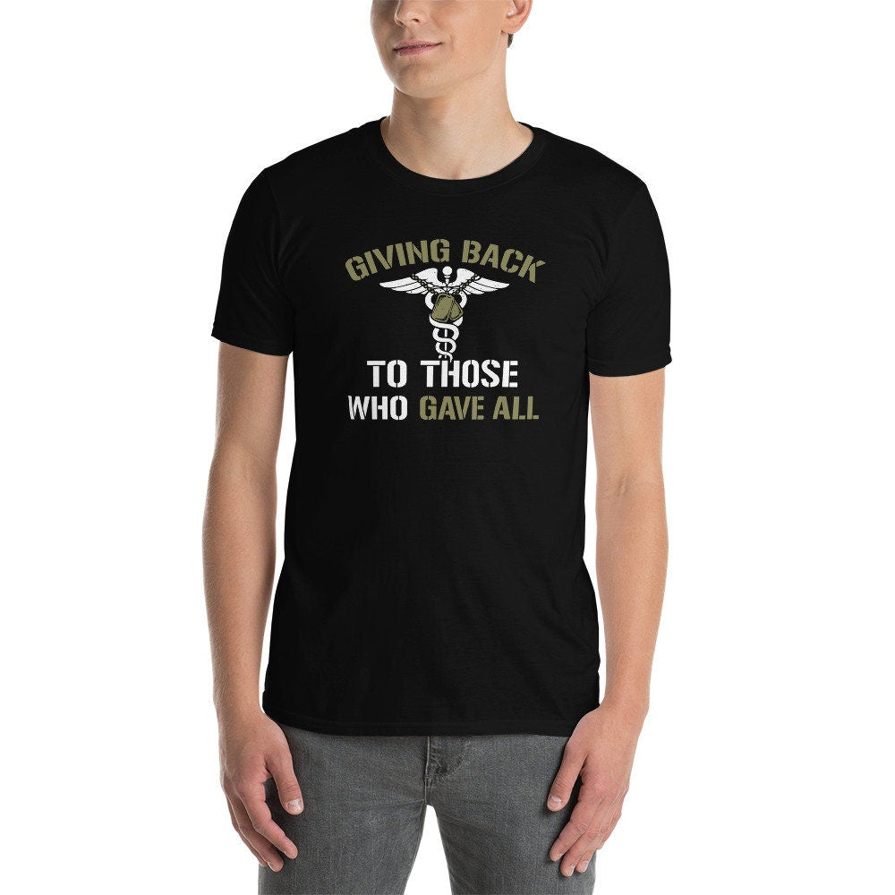 Veterans Affairs Nurse T-Shirt | Giving Back To Those Who Gave All, VA Nurse Gift, Military Nurse Shirt, Nurse Life Tee, Unisex