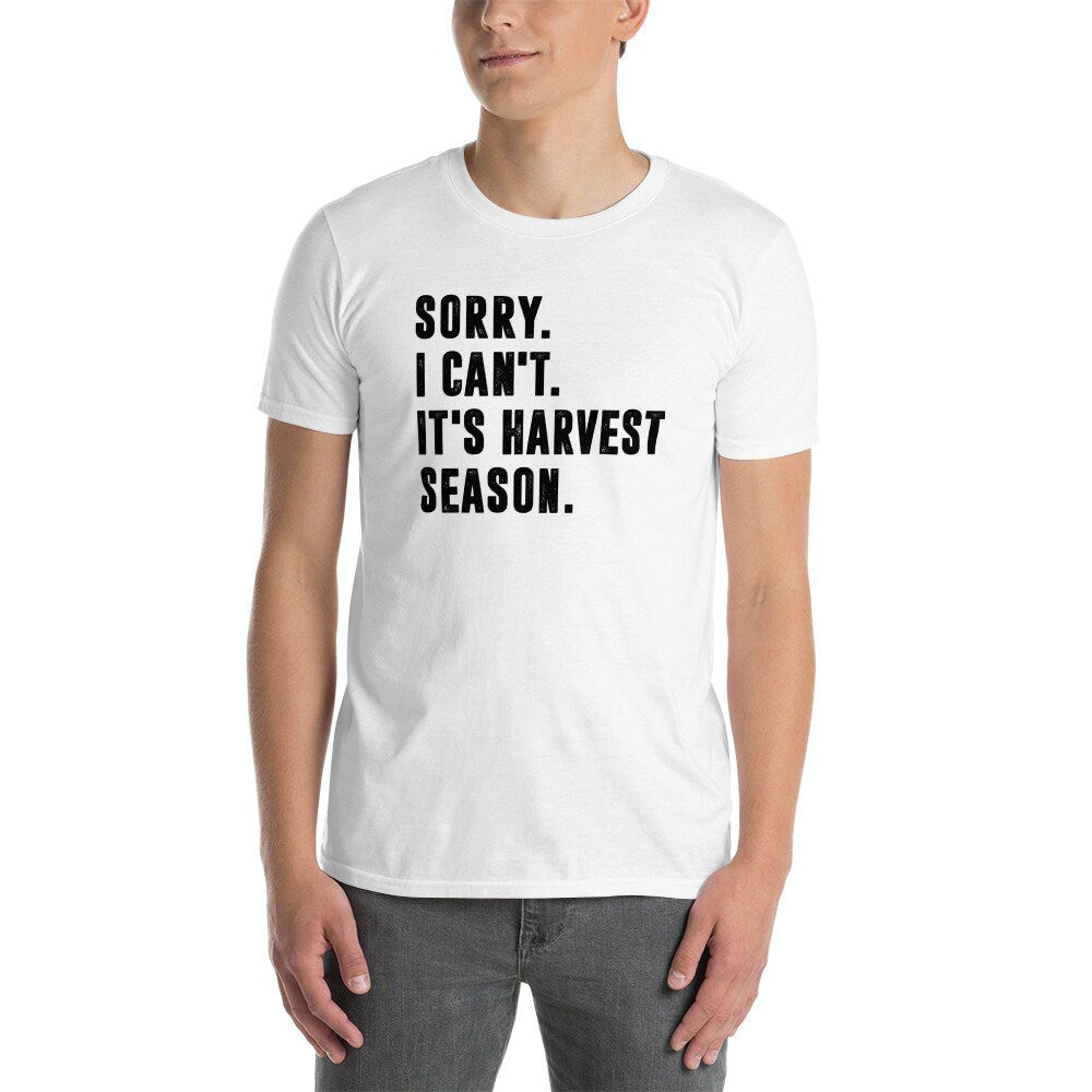 Harvest Season T-Shirt | Farming Shirt, Farmer Life Outfit, Agriculture Shirt, Farming Tee, Farm Worker Gift, Unisex