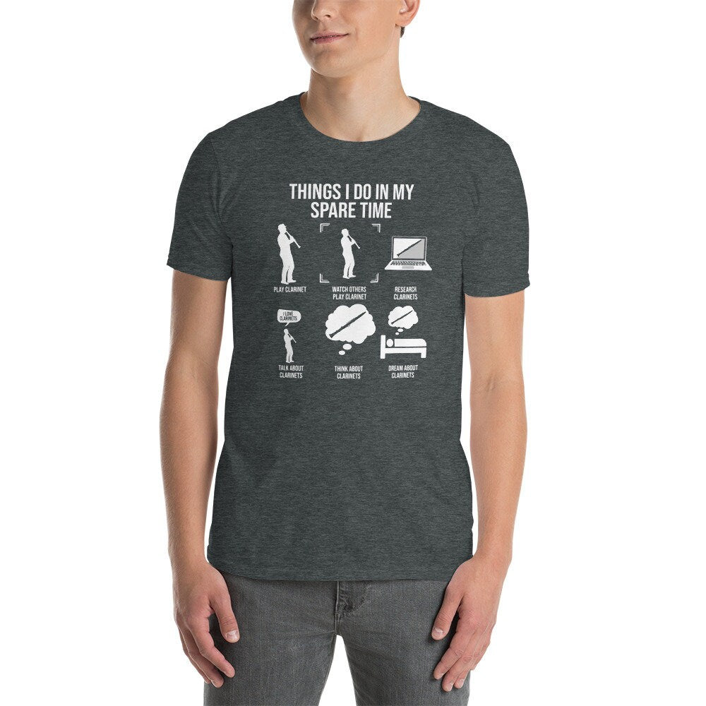 Clarinet Player T-Shirt | Elegant Gift for Jazz & Classical Clarinetists and Music Aficionados, Unisex