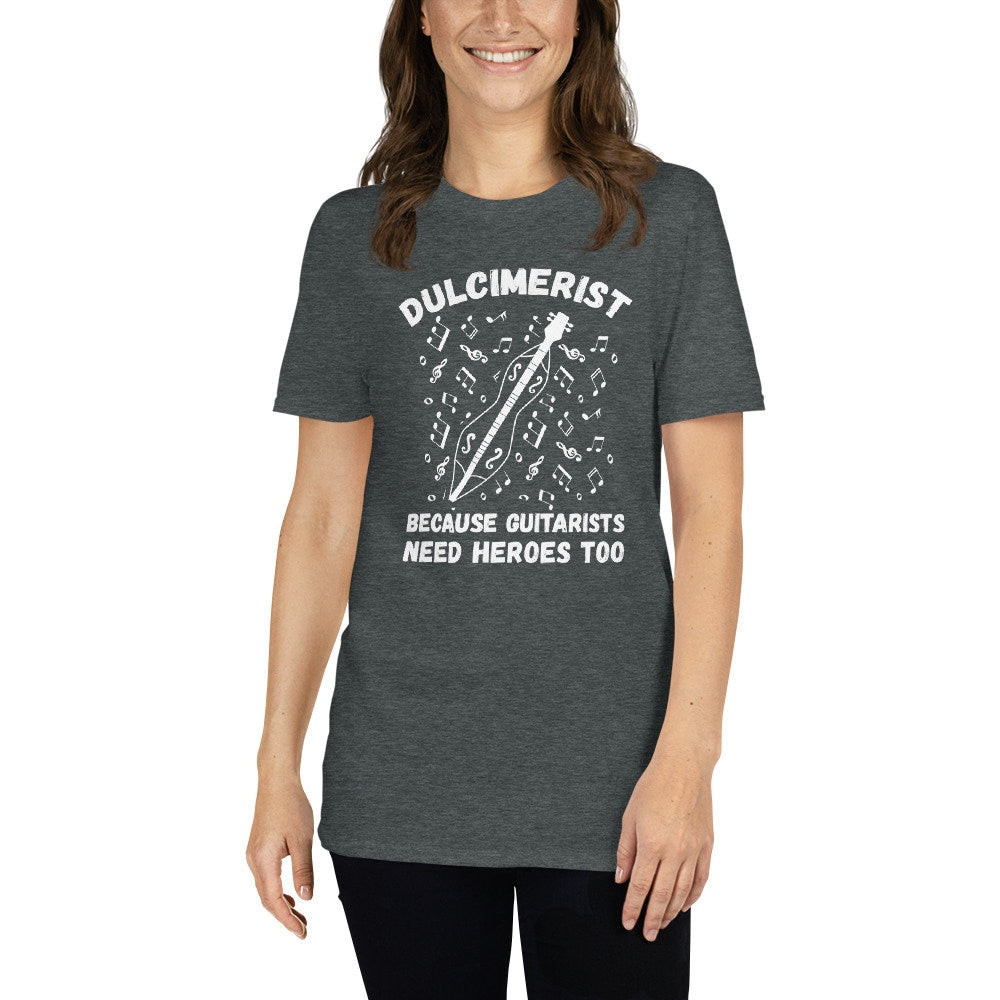 Dulcimer Player T-Shirt | Folk and Traditional Musician Gift for Hammered & Mountain Dulcimer Fans, Unisex