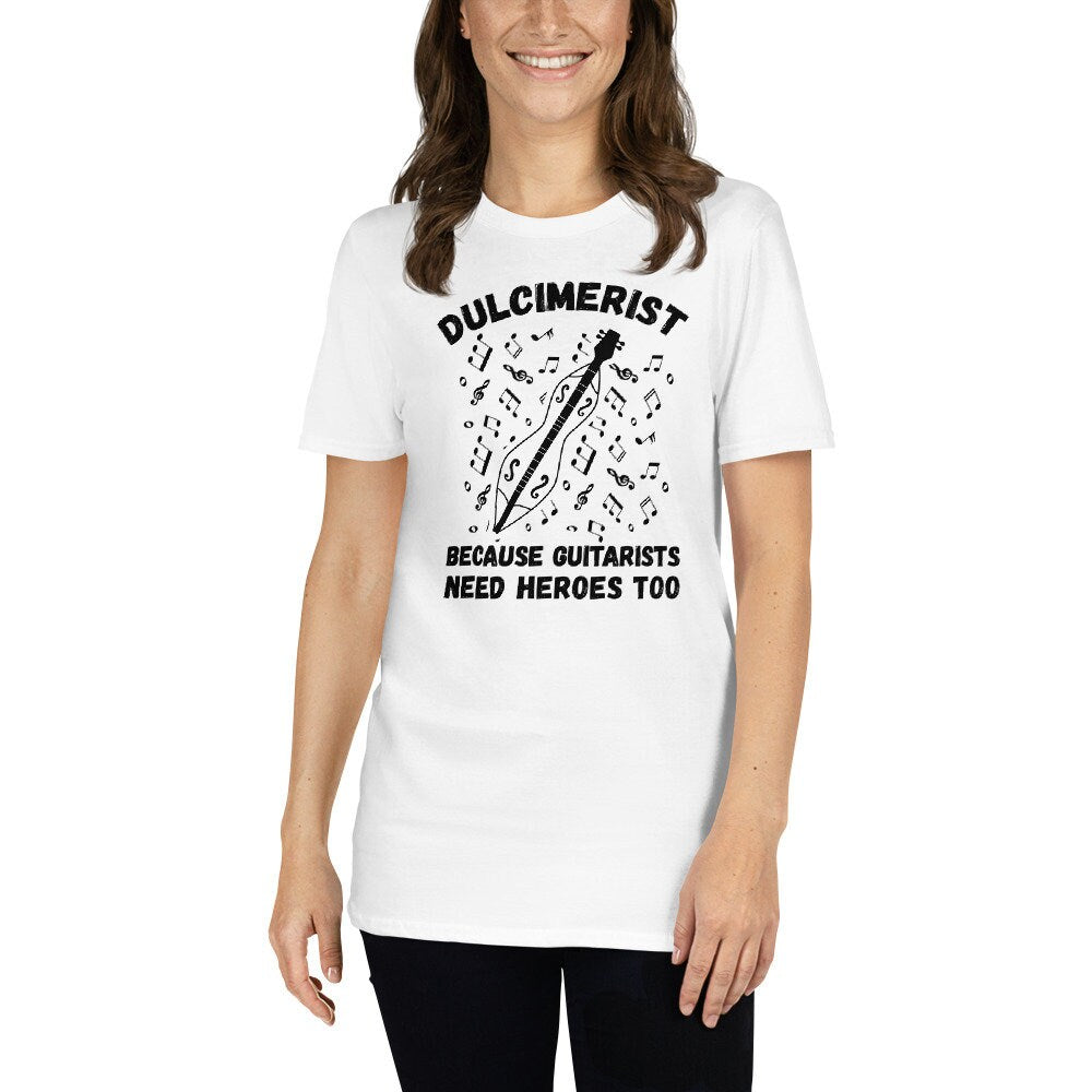 Dulcimer Player T-Shirt | Folk and Traditional Musician Gift for Hammered & Mountain Dulcimer Fans, Unisex