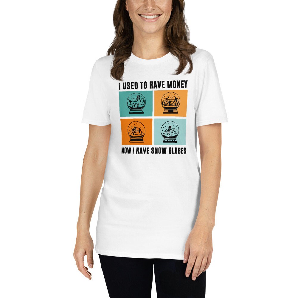 Funny Snow Globe Collector T-Shirt | Charming Tee for Snow Globe Aficionados & Memorabilia Fans, Winter Wonderland Enthusiast Gift, Unisex