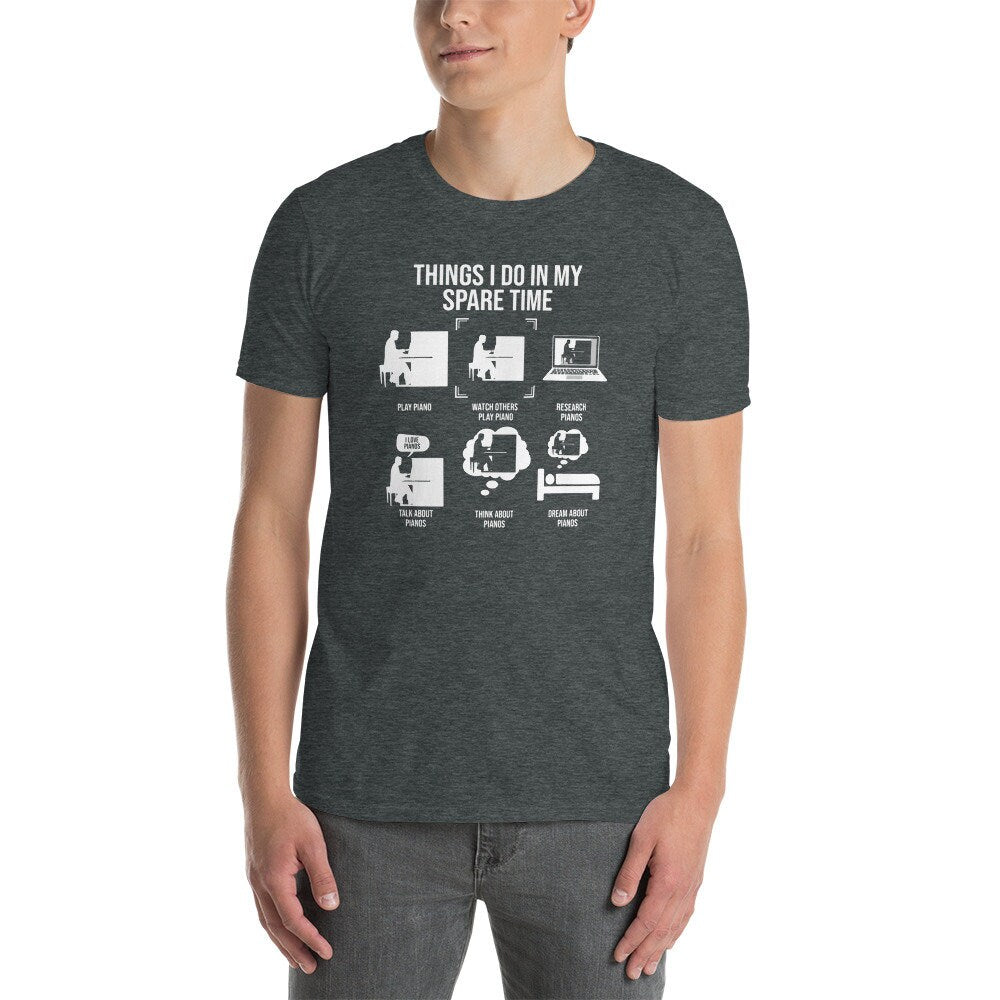 Pianist T-Shirt | Elegant Piano Player Tee for Classical & Jazz Musicians, Pianist Gift, Unisex