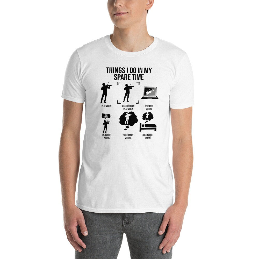 Violin Player T-Shirt | Things I Do, Classical & Folk Violinists Gift, Violin Musician Shirt, Unisex