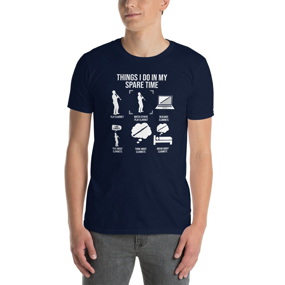 Clarinet Player T-Shirt | Elegant Gift for Jazz & Classical Clarinetists and Music Aficionados, Unisex