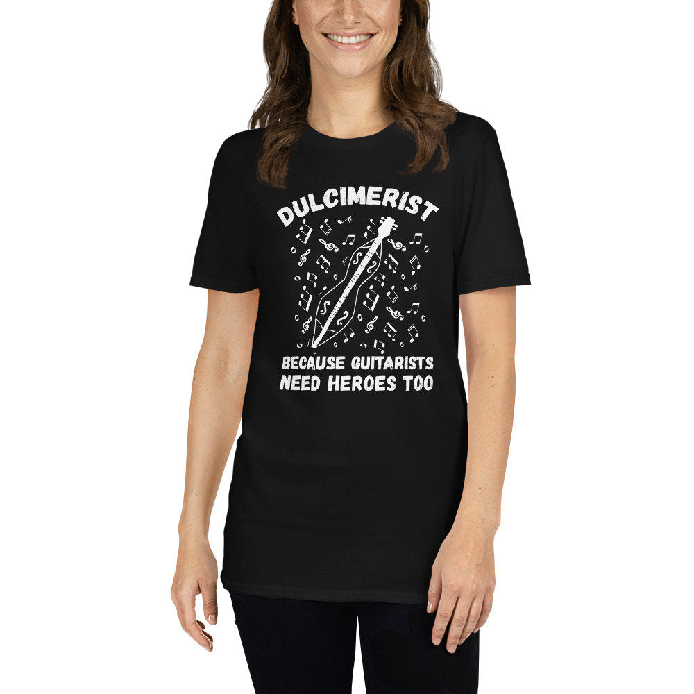 Dulcimer Player T-Shirt | Folk and Traditional Musician Gift for Hammered & Mountain Dulcimer Fans, Unisex