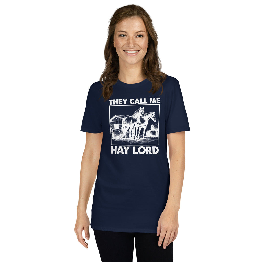 Horse Lover & Owner T-Shirt | They Call My Hay Lord, Gift for Horse Enthusiasts, Equestrian Tee, Unisex